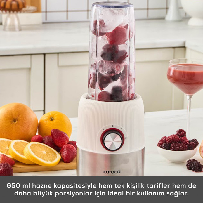 Karaca Blend ve Rush Inox Personal Kişisel Smoothie Blender White