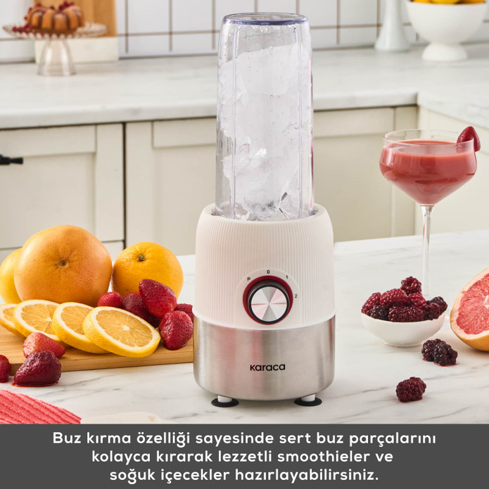 Karaca Blend ve Rush Inox Personal Kişisel Smoothie Blender White