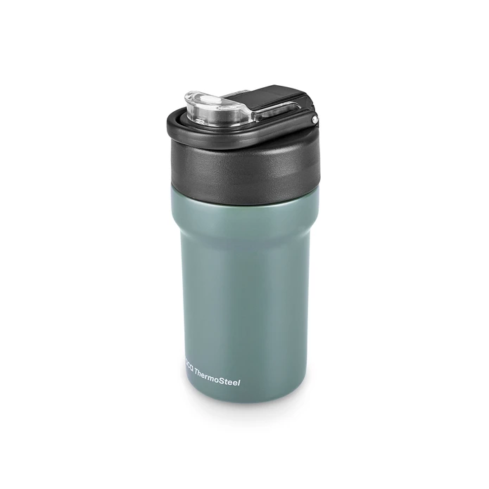 Karaca Thermosteel Camping 2 in 1 Çelik Termos 450 Ml Haki