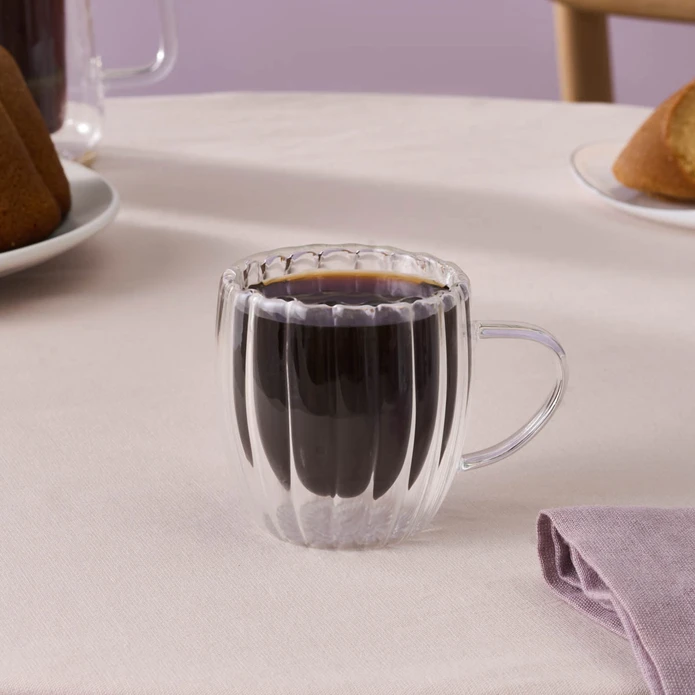 Karaca Pia Alya Çift Cidarlı Mug 240 Ml