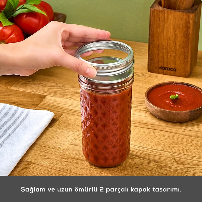 Karaca x Refika'dan Boyunsuz Baklava Desen Kavanoz 100 Ml 