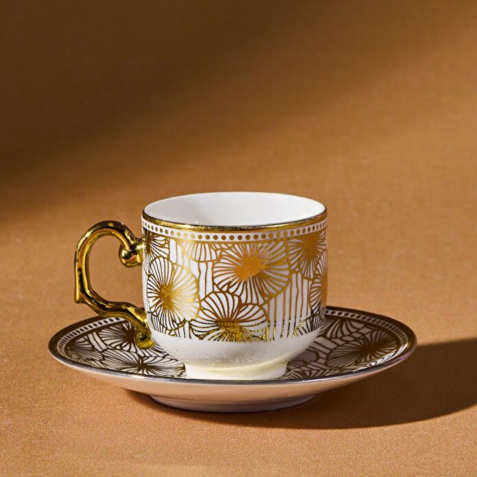 Karaca Anemon Standlı 2 Kişilik Kahve Fincanı 80 Ml