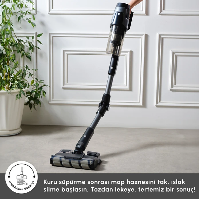 Karaca Dynamic Vacuumx 3 in 1 Kablosuz Islak Kuru Dikey Süpürge