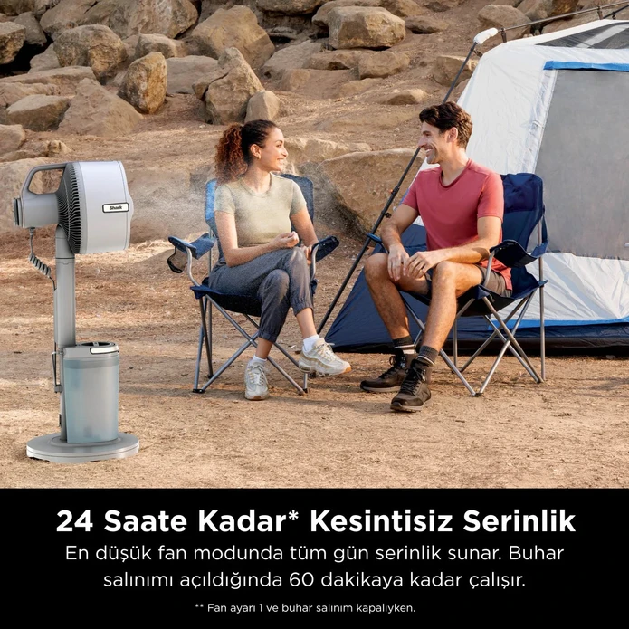 Shark FlexBreeze ProMist Taşınabilir Buharlı Fan İç ve Dış Mekan Uyumlu, Beyaz