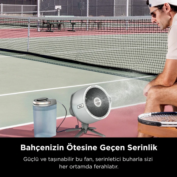 Shark FlexBreeze ProMist Taşınabilir Buharlı Fan İç ve Dış Mekan Uyumlu, Beyaz