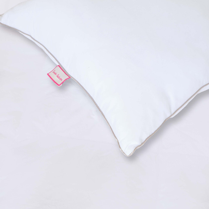 Sarah Anderson Comfy Bej Biyeli Yıkanabilir Yastık Kılıflı Elyaf Yastık 50x70cm