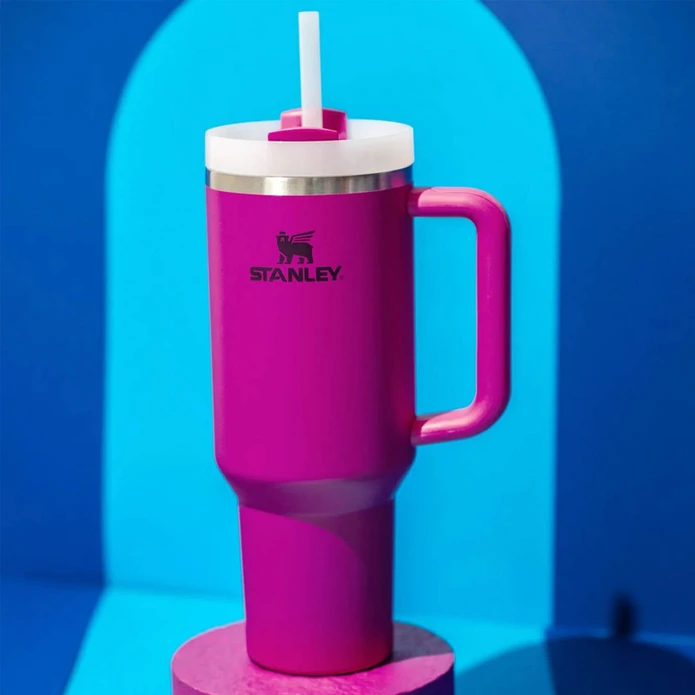 Stanley The Quencher Flowstate Tumbler Pipetli Termos Bardak 1,18LT Fuchsia