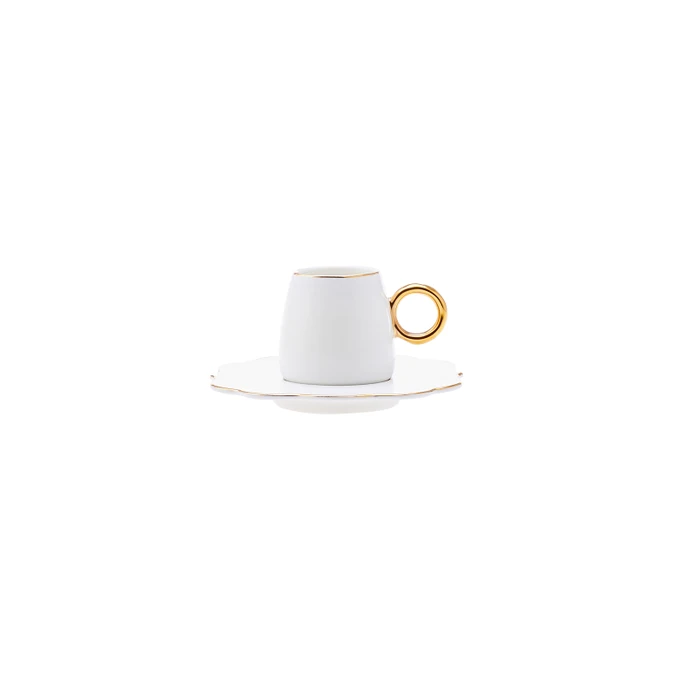 Karaca Oya 6 Kişilik Kahve Fincanı Takımı 75 ml
