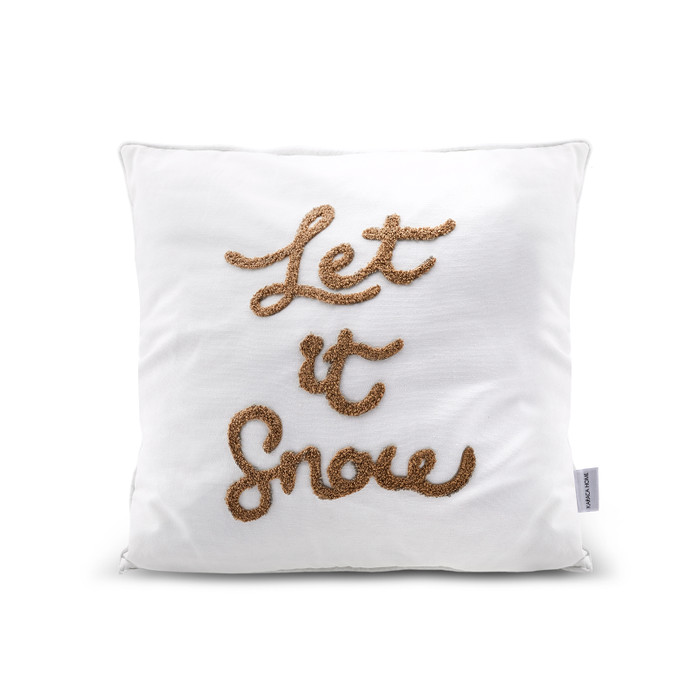 Karaca Home Woodland Beyaz Snow Cozy Kırlent 45x45 cm