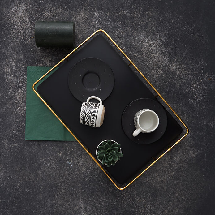 Karaca Rak 2 Kişilik Kahve Fincan Takımı 90 ml