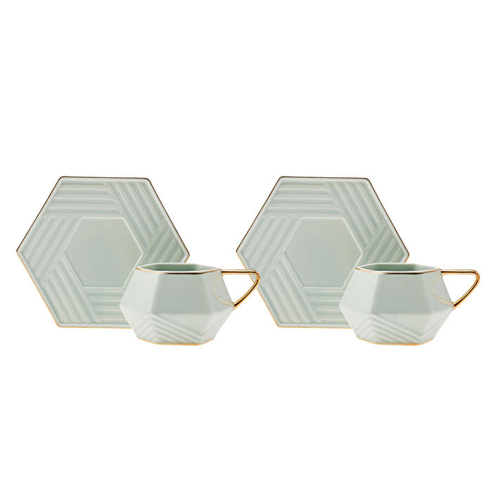 Karaca Line 2 Kişilik Kahve Fincan Takımı 90 ml