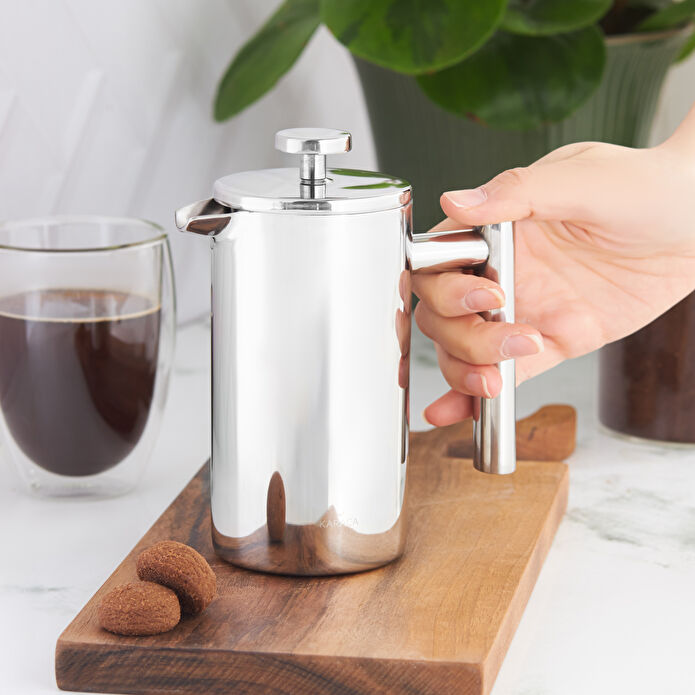 Karaca Çift Cidarlı Metal French Press 350 ml