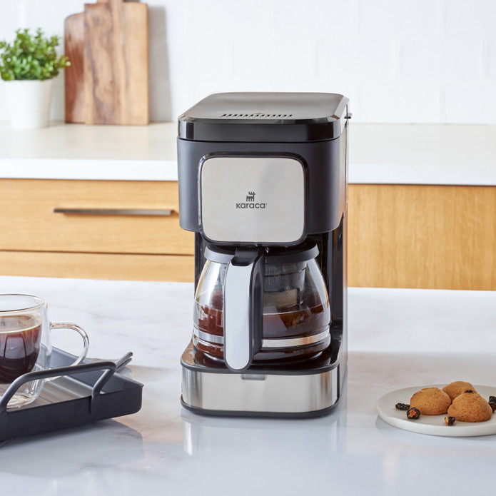 Karaca Coffee Brew Inox 2 in 1 Aroma Özellikli Filtre Kahve ve Çay Demleme Makinesi