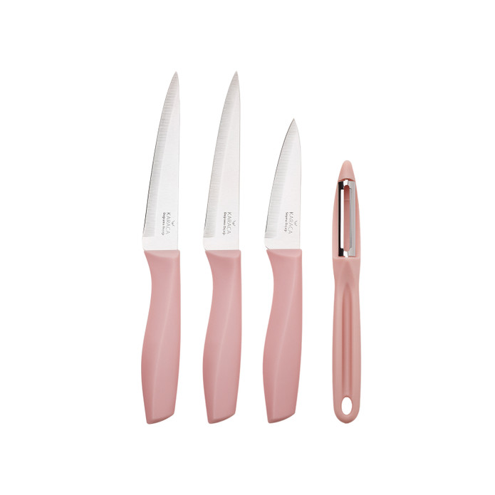 Karaca Biogranit Stella Pink 11 Parça Bıçak Seti Hediyeli Tencere Seti