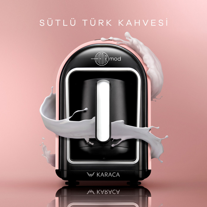 Karaca Hatır Mod Sütlü Türk Kahve Makinesi Grape Pink