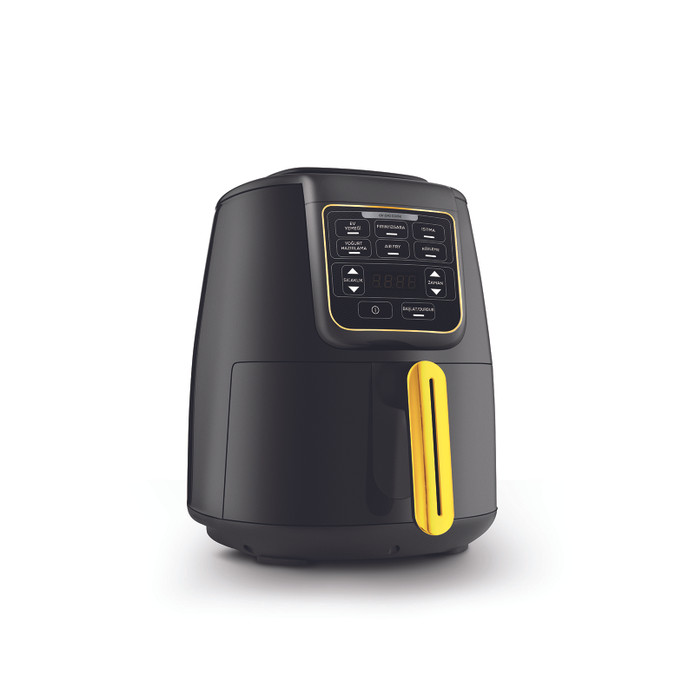 Karaca Air Pro Cook 3 in 1 XL Ev Yemeği, Közleme, Airfryer Black Gold