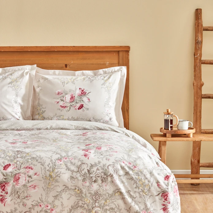 Karaca Home Petra Pembe %100 Pamuk Çift Kişilik Nevresim Takımı