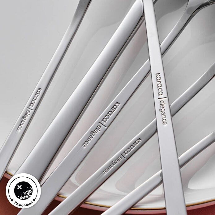 Karaca Serenity Elegance 84 Parça 12 Kişilik Çatal Kaşık Bıçak Takımı Kutulu