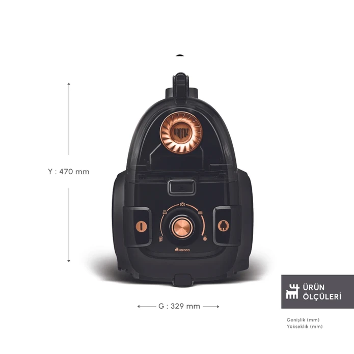 Karaca Vantuz High Force F2 Matte Black Copper