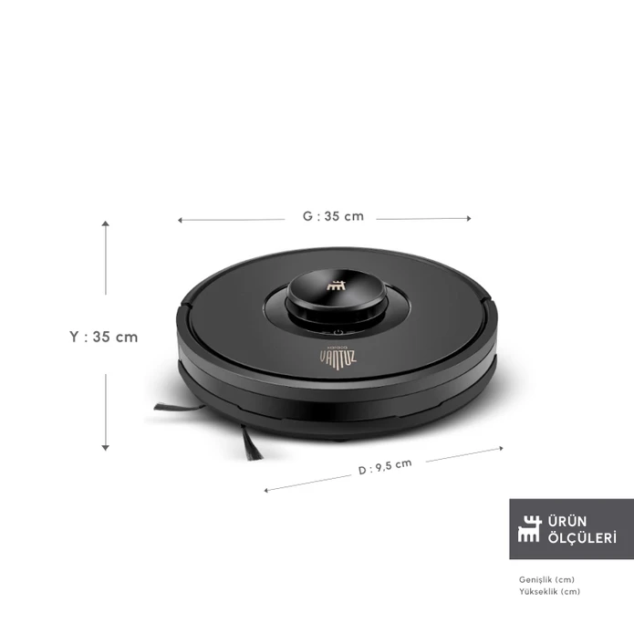 Karaca Vantuz Off-Road RS007 2 in 1 Haritalamalı ve Moplu Vacuum Konuşan Robot Süpürge