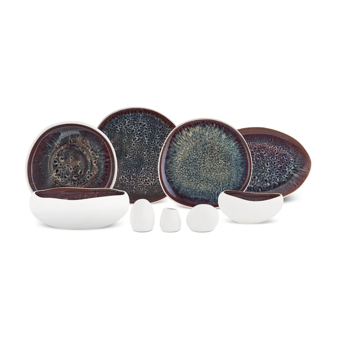 Karaca Earth Collection Galactic 55 Parça 12 Kişilik Yemek Takımı Beyaz