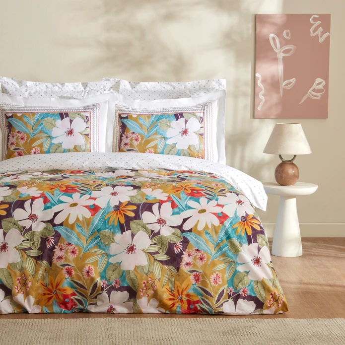 Karaca Home Lumire %100 Pamuk Çift Kişilik Nevresim Takımı Multicolor