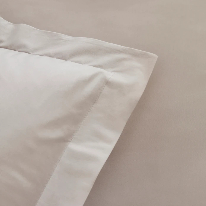 Karaca Home White Collection Ina 80 Tel %100 Pamuk Çift Kişilik Percale Nevresim Takımı Açık Gri