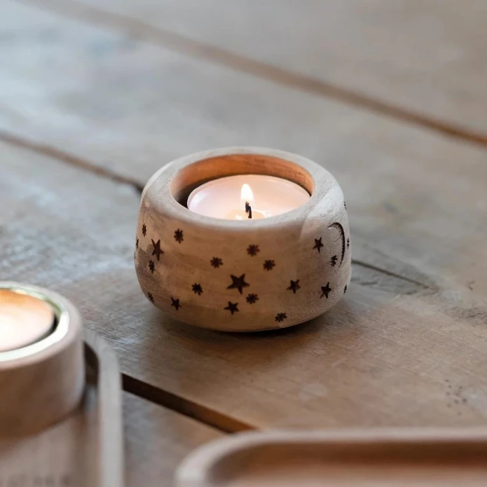 Rader Ay Işığı Tealight Mumluk Kahverengi