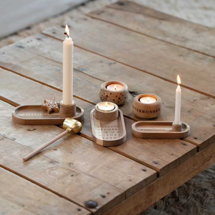 Rader Ay Işığı Tealight Mumluk Kahverengi