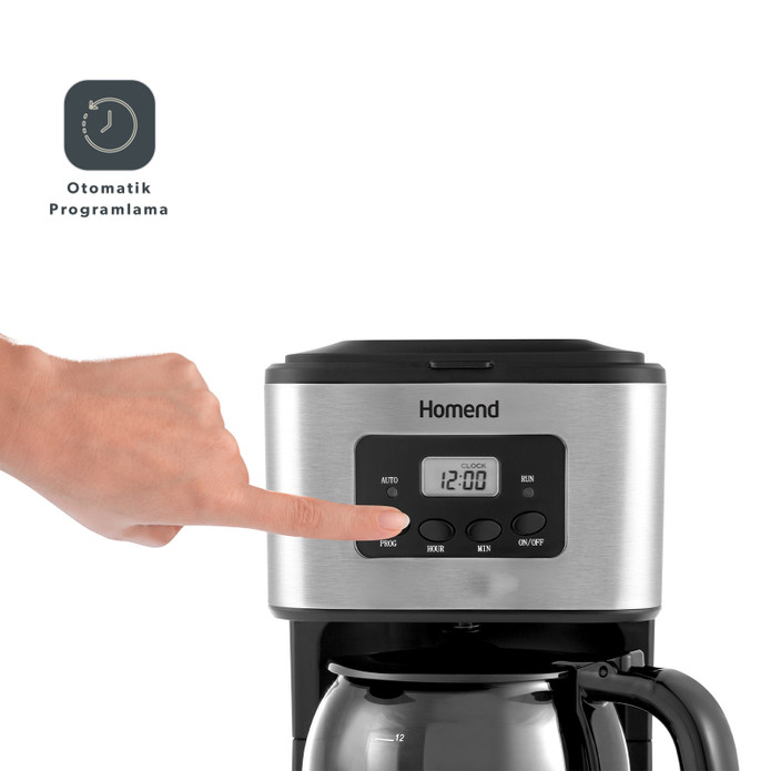 Homend Coffeebreak 5006h Otomatik Zaman Ayarlı XL (12 Fincan) Filtre Kahve Makinesi 