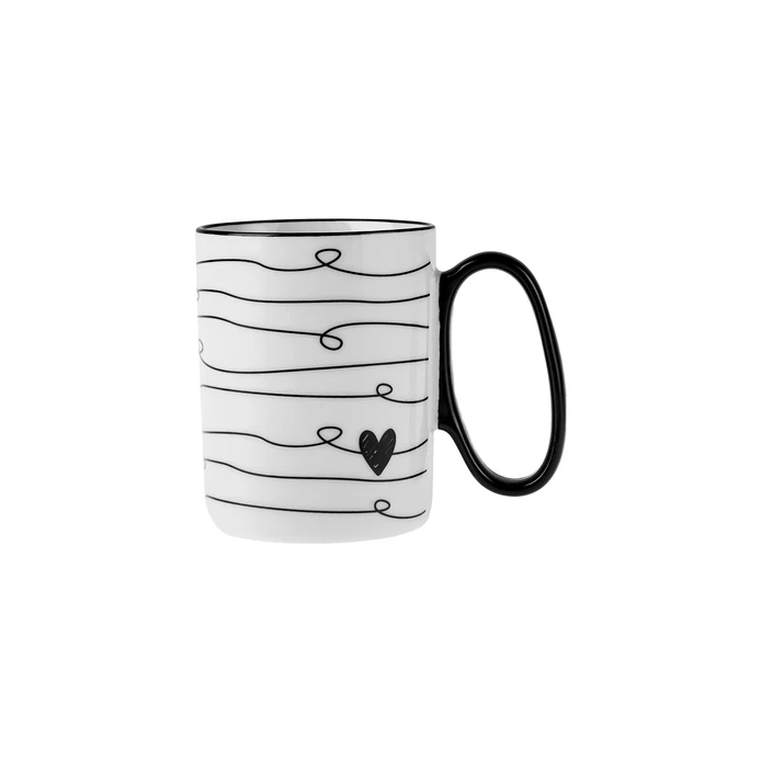 Karaca Amore Çizgili 2'li Mug 360 Ml