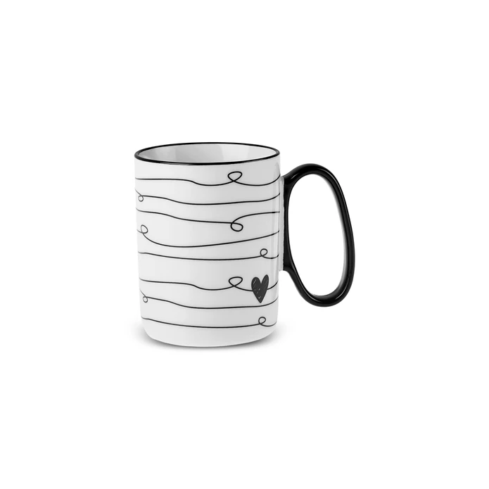 Karaca Amore Çizgili 2'li Mug 360 Ml