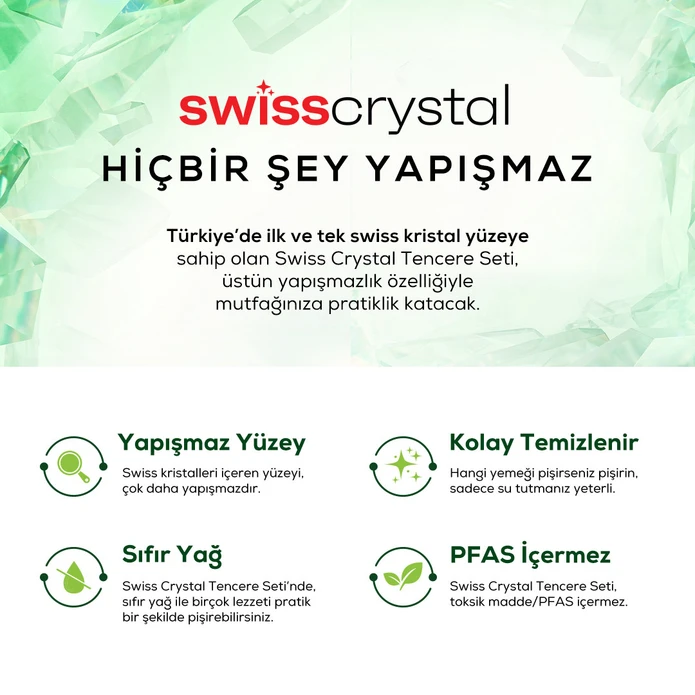 Karaca x Refika Birgül Swiss Crystal 15 Parça Tencere Seti Creamy