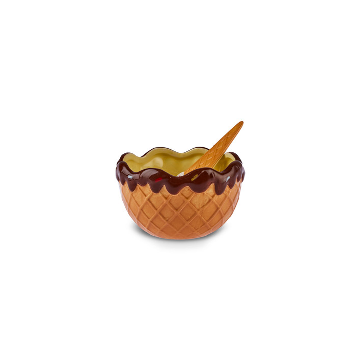 Karaca Chocolate Chıp 3'lü Kaşıklı Dondurma Kasesi