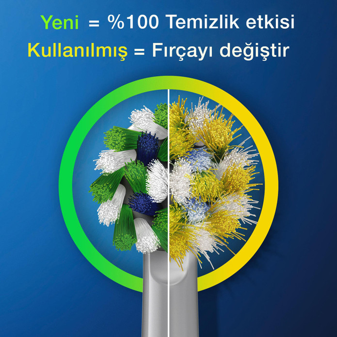 Oral B Pro Cross Action 8'li Diş Fırçası Yedek Başlığı EB50 Beyaz