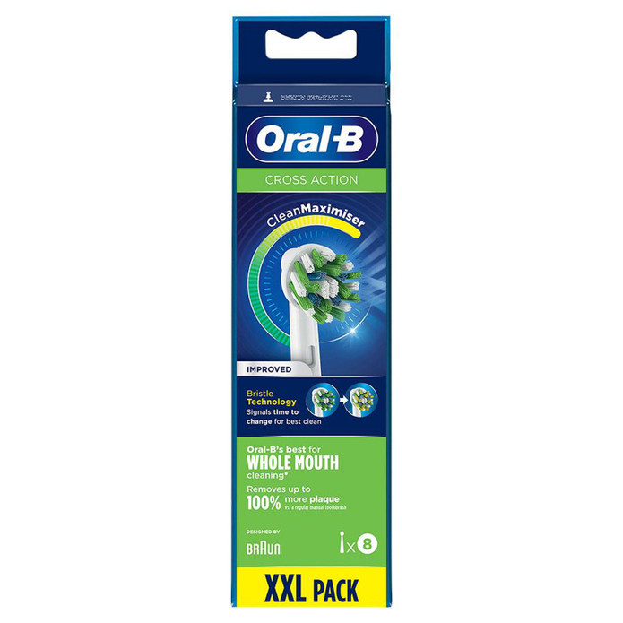 Oral B Pro Cross Action 8'li Diş Fırçası Yedek Başlığı EB50 Beyaz