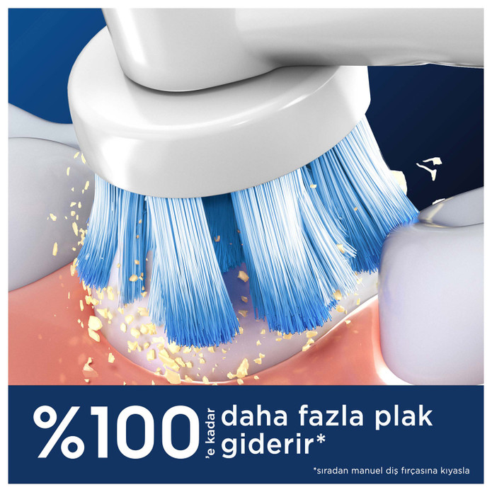 Oral B Sensitive Clean 4'lü Diş Fırçası Yedek Başlığı EB60 Beyaz