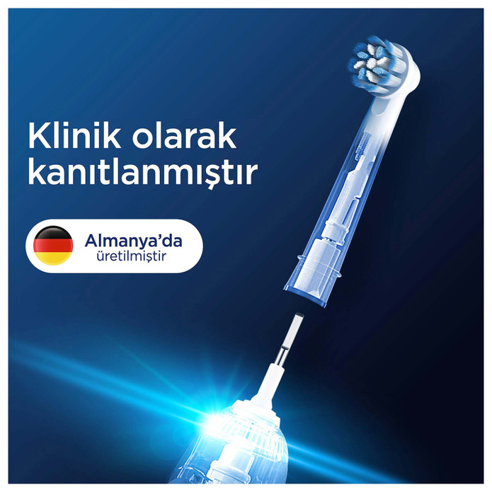 Oral B Sensitive Clean 4'lü Diş Fırçası Yedek Başlığı EB60 Beyaz