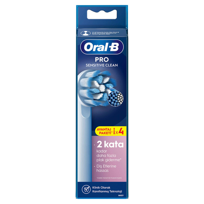 Oral B Sensitive Clean 4'lü Diş Fırçası Yedek Başlığı EB60 Beyaz