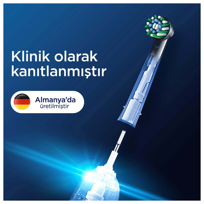 Oral B Pro Cross Action 4'lü Diş Fırçası Yedek Başlığı EB50 Siyah