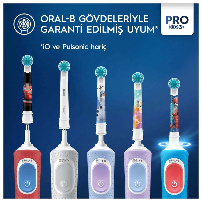 Oral B Pro Kids 2'li Spiderman Şarjlı Diş Fırçası Yedek Başlığı