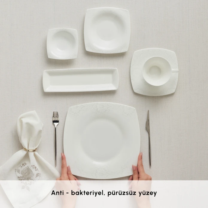 Karaca Fine Pearl Helen 26 Parça 6 Kişilik Kahvaltı Takımı