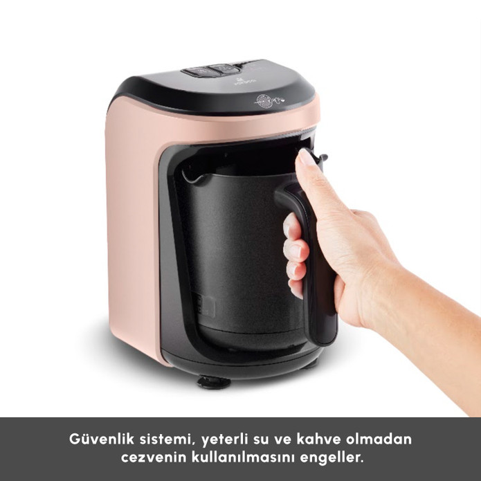 Karaca Hatır Hüps Sütlü Türk Kahve Makinesi Pearly Pink