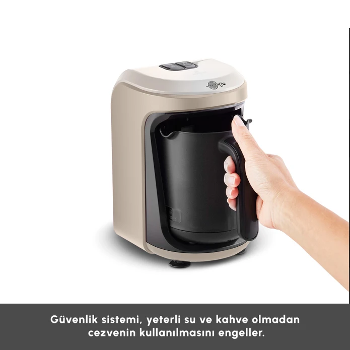 Karaca Hatır Hüps Sütlü Türk Kahve Makinesi Iconic Beige