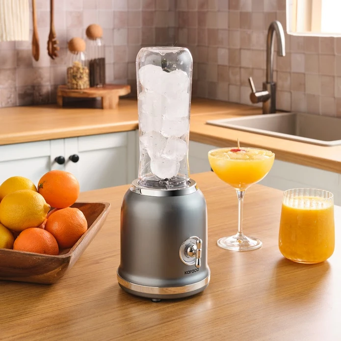 Karaca Retro Personal Kişisel Smoothie Blender Grey