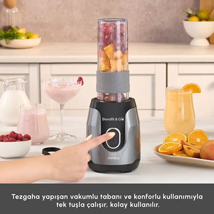 Karaca Blendfit Go Personal Kişisel Smoothie Blender Antrasit