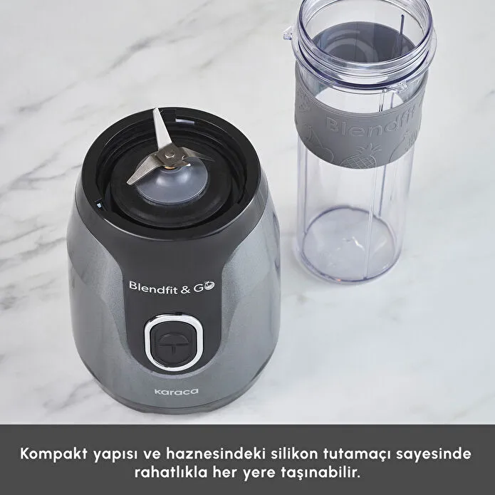 Karaca Blendfit Go Personal Kişisel Smoothie Blender Antrasit