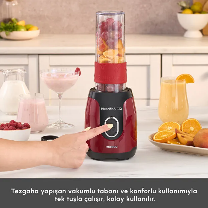 Karaca Blendfit Go Personal Kişisel Smoothie Blender Red