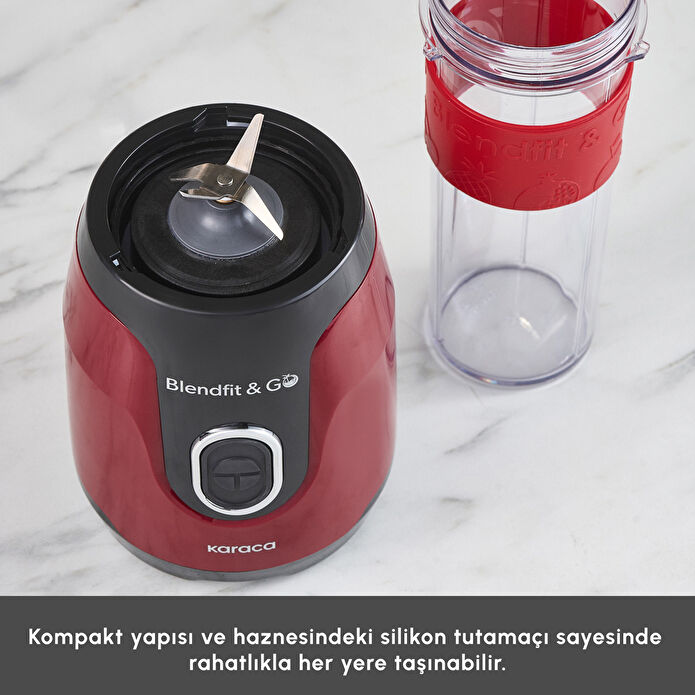 Karaca Blendfit Go Personal Kişisel Smoothie Blender Red