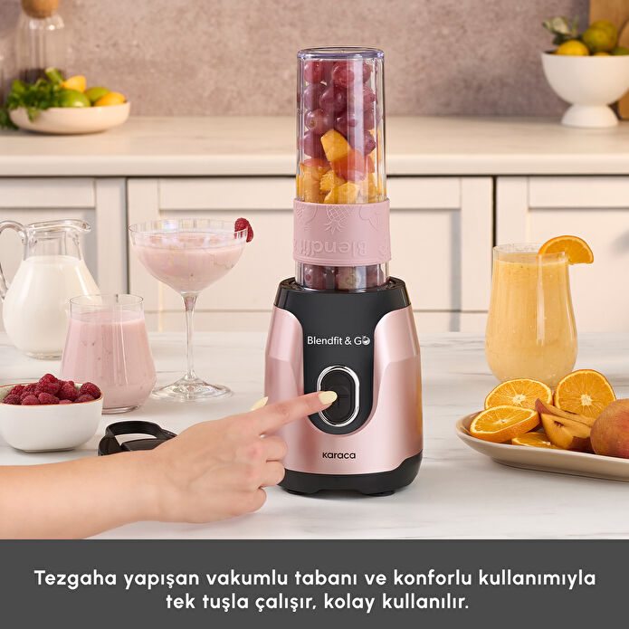 Karaca Blendfit Go Personal Kişisel Smoothie Blender Rosegold